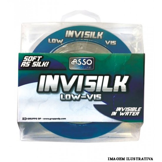 Linha Asso Invisilk 0,35mm/30,6lb 300m Transparente